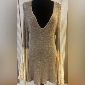 Free people Celestial sweater Tunic top /Small/ Retail $198